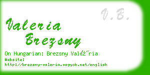 valeria brezsny business card